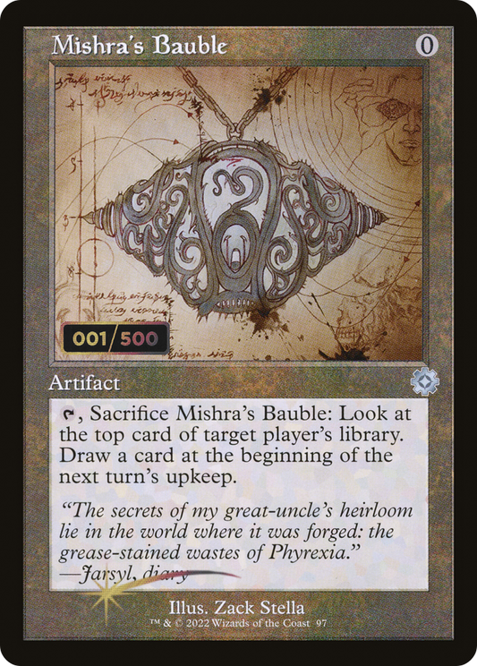 Mishra's Bauble (Retro Schematic) (Serialized) [The Brothers' War Retro Artifacts]