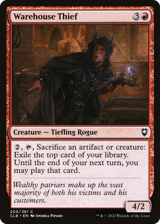 Warehouse Thief [Commander Legends: Battle for Baldur's Gate] Foil