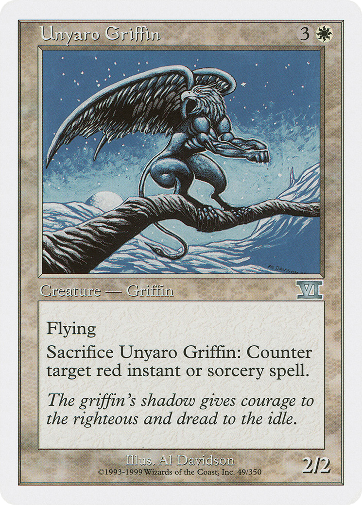 Unyaro Griffin [Classic Sixth Edition] | Silver Goblin