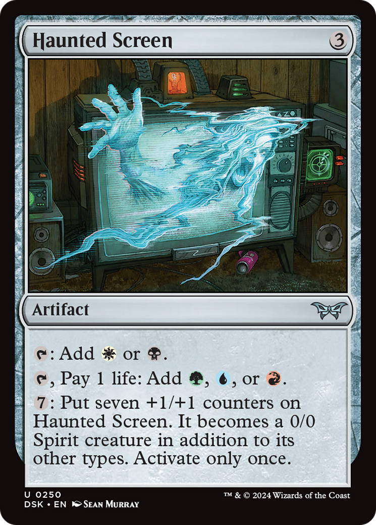 Haunted Screen [Duskmourn: House of Horror] Foil