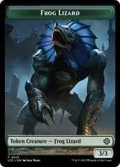 Frog Lizard // Merfolk (0003) Double-Sided Token [The Lost Caverns of Ixalan Commander Tokens] | Silver Goblin