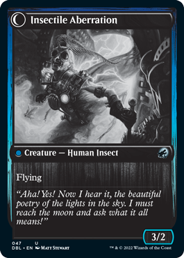 Delver of Secrets // Insectile Aberration [Innistrad: Double Feature] Foil
