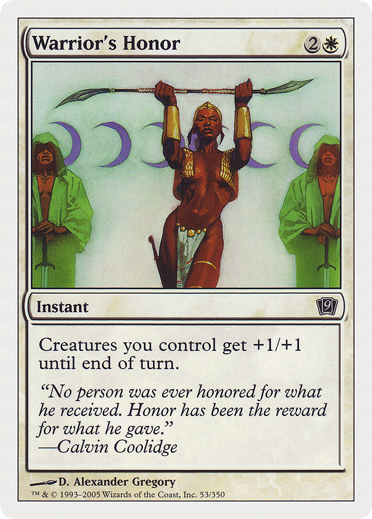 Warrior's Honor (053) - Ninth Edition