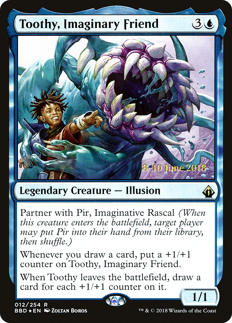 Toothy, Imaginary Friend [Battlebond Prerelease Promos] | Silver Goblin