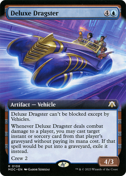 Deluxe Dragster (Extended Art) [March of the Machine Commander] Foil