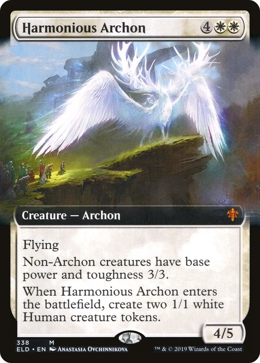 Harmonious Archon (Extended Art) [Throne of Eldraine] Foil
