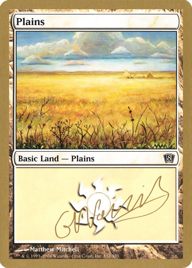 Plains (gn332) (Gabriel Nassif) [World Championship Decks 2004] | Silver Goblin