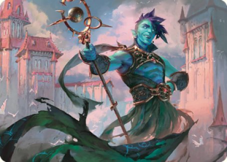 Haughty Djinn Art Card [Dominaria United Art Series] | Silver Goblin