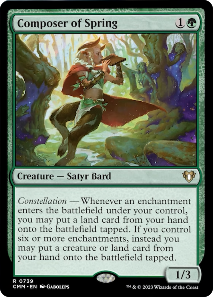 Composer of Spring [Commander Masters] | Silver Goblin