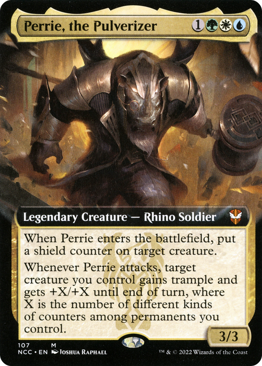 Perrie, the Pulverizer (Extended Art) [Streets of New Capenna Commander] Foil