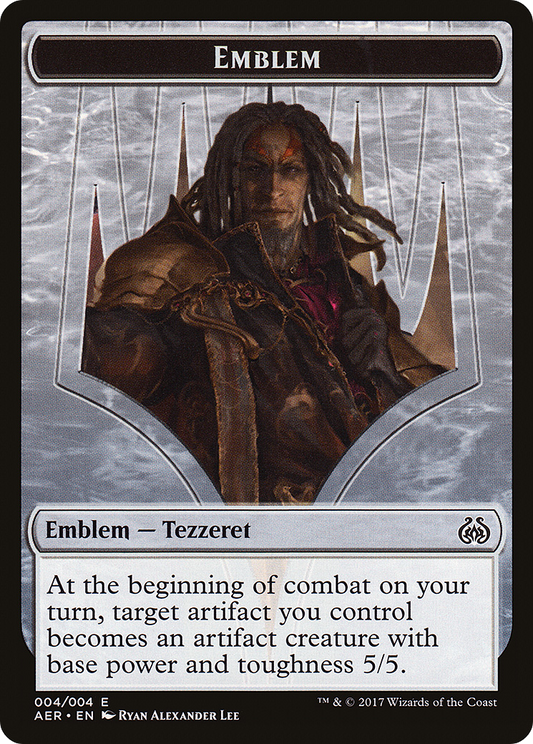 Tezzeret the Schemer Emblem [Aether Revolt Tokens] Foil