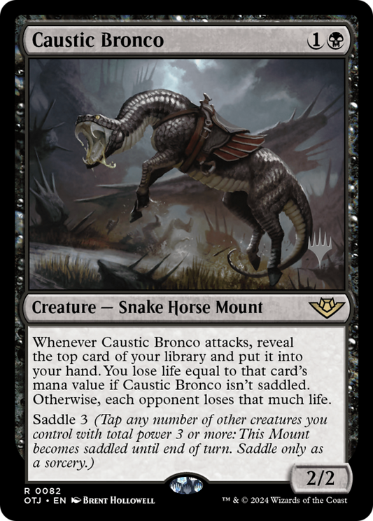 Caustic Bronco (Promo Pack) [Outlaws of Thunder Junction Promos] Foil