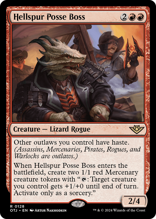 Hellspur Posse Boss [Outlaws of Thunder Junction] Foil