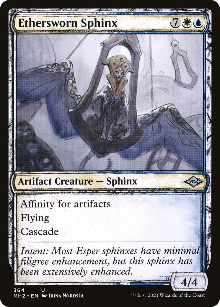 Ethersworn Sphinx (Sketch) [Modern Horizons 2] Foil