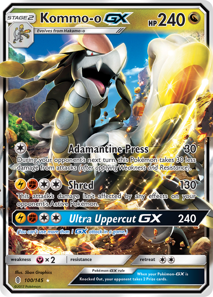 Kommo-o GX (100/145) [Sun & Moon: Guardians Rising] | Silver Goblin