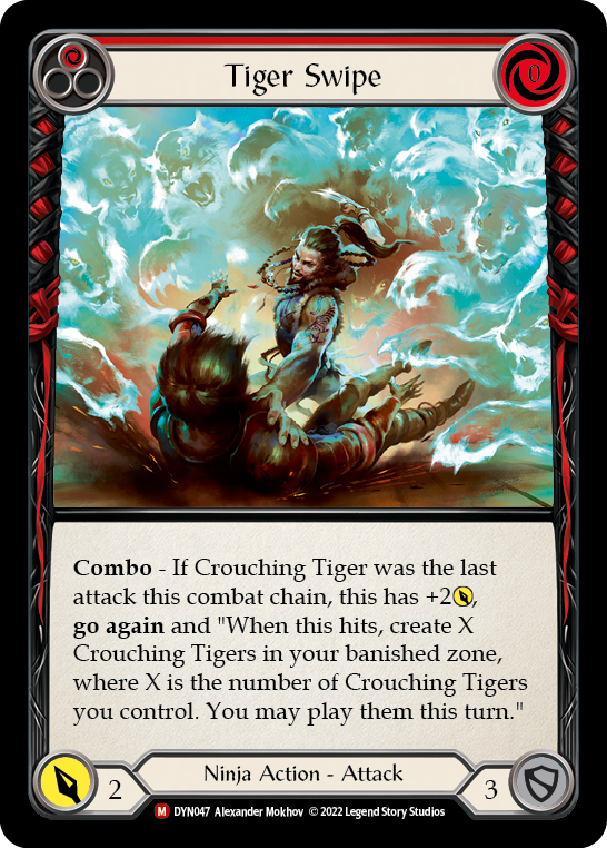 Tiger Swipe [DYN047] (Dynasty)  Rainbow Foil | Silver Goblin