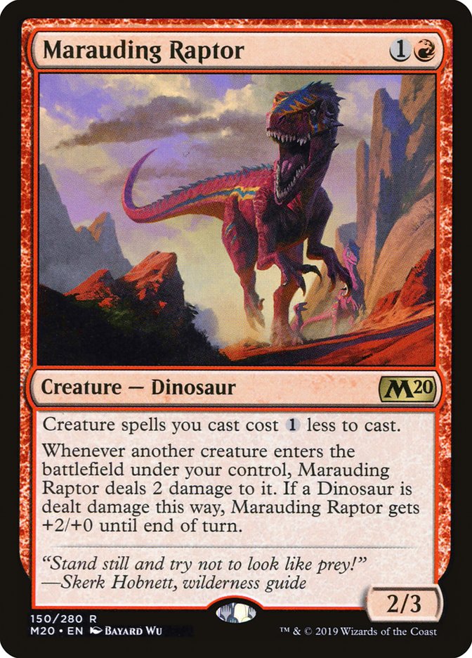 Marauding Raptor [Core Set 2020] | Silver Goblin