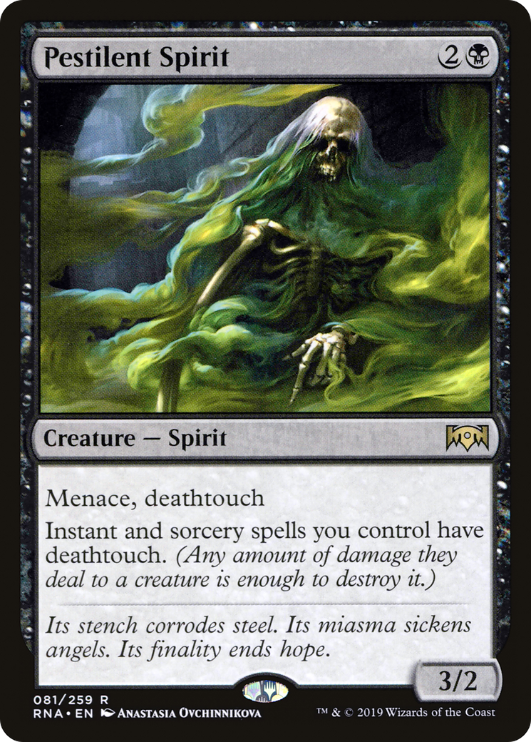 Pestilent Spirit [Ravnica Allegiance] Foil