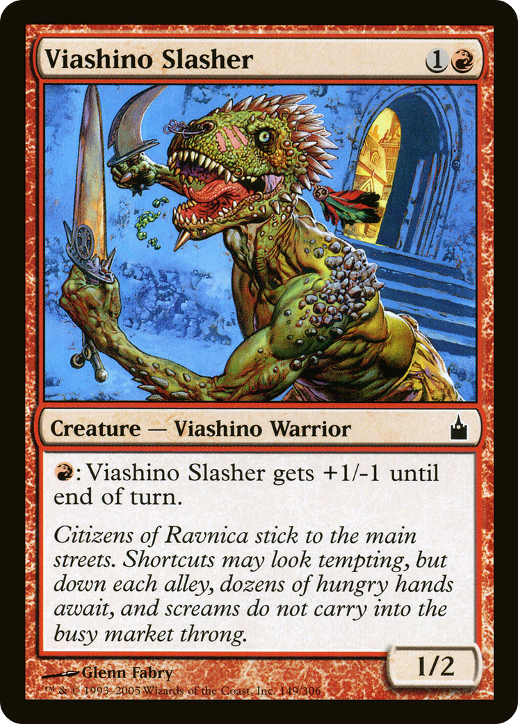 Viashino Slasher [Ravnica: City of Guilds] Foil