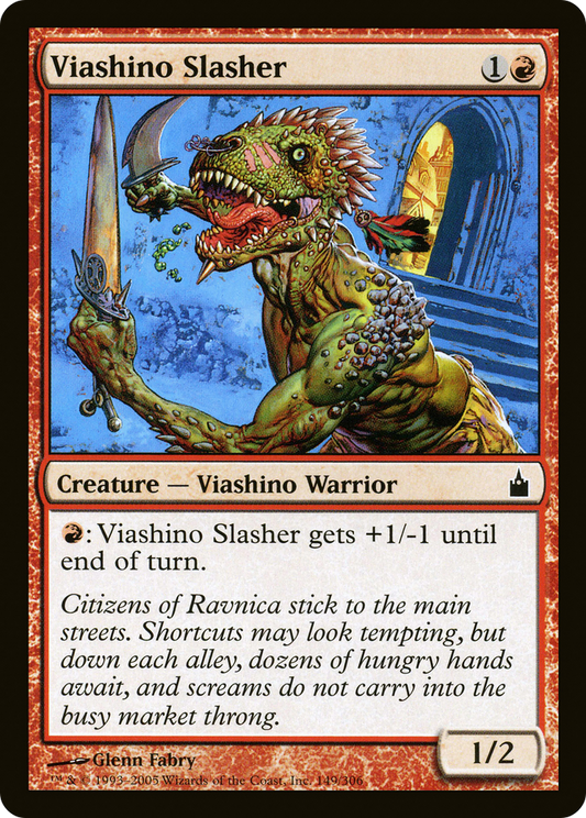 Viashino Slasher [Ravnica: City of Guilds] Foil