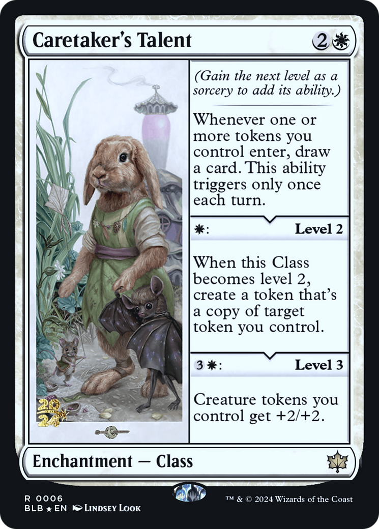 Caretaker's Talent [Bloomburrow Prerelease Promos] | Silver Goblin