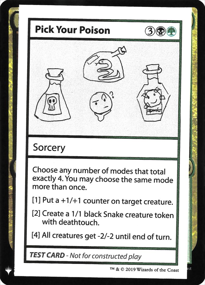 Pick Your Poison [Mystery Booster Playtest Cards] | Silver Goblin