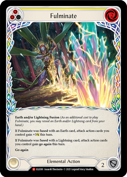 Fulminate 1st Edition Rainbow Foil (ELE091) - Tales of Aria