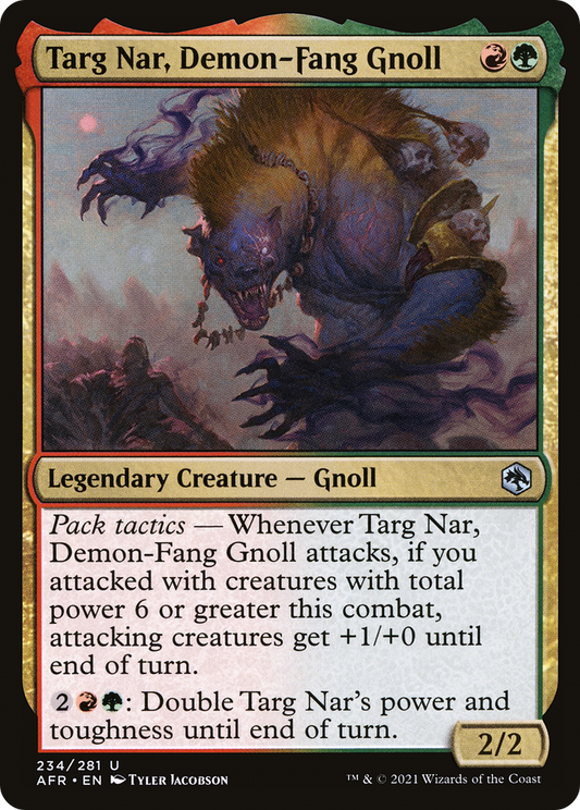 Targ Nar, Demon-Fang Gnoll [Dungeons & Dragons: Adventures in the Forgotten Realms] Foil