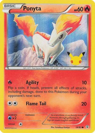 Ponyta (14) Holofoil - Celebrations