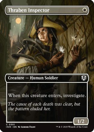 Thraben Inspector (Borderless) Foil (301) - Innistrad Remastered