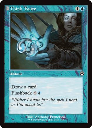 Think Twice (Retro Frame) (INR369)  - Innistrad Remastered | Silver Goblin