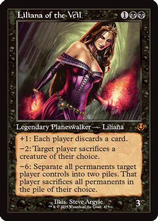 Liliana of the Veil (Retro Frame) Foil (475) - Innistrad Remastered