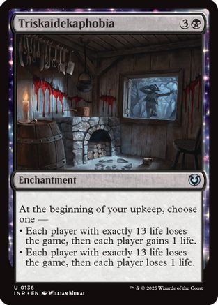 Triskaidekaphobia Foil (136) - Innistrad Remastered | Silver Goblin