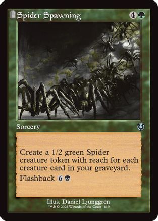 Spider Spawning (Retro Frame) Foil (419) - Innistrad Remastered