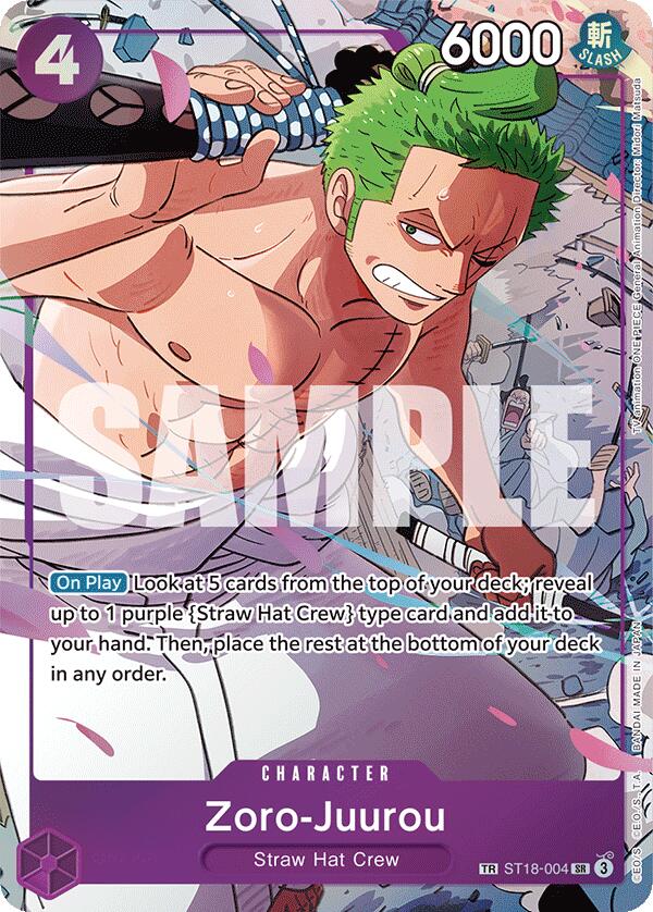 Zoro-Juurou (ST18-004) Foil (ST18-004) - Emperors in the New World