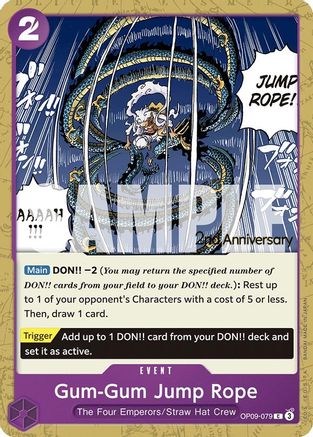 Gum-Gum Jump Rope  (OP09-079) - Emperors in the New World: 2nd Anniversary Tournament Cards