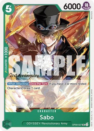 Sabo (027)  (OP09-027) - Emperors in the New World: 2nd Anniversary Tournament Cards