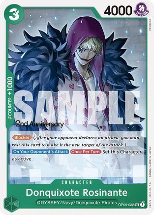 Donquixote Rosinante (032)  (OP09-032) - Emperors in the New World: 2nd Anniversary Tournament Cards | Silver Goblin