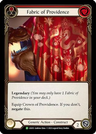 Fabric of Providence // Crown of Providence (LSS013) Cold Foil - FaB Promos