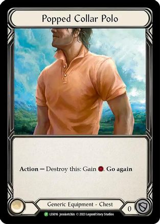 Popped Collar Polo (LSS016) Cold Foil - FaB Promos