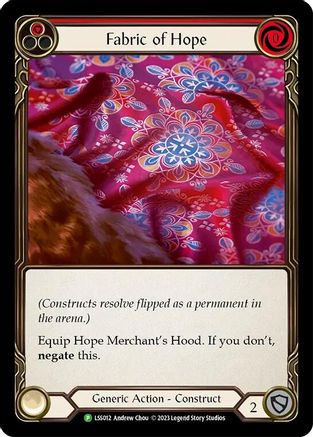 Fabric of Hope // Hope Merchant's Hood (LSS012) Cold Foil - FaB Promos