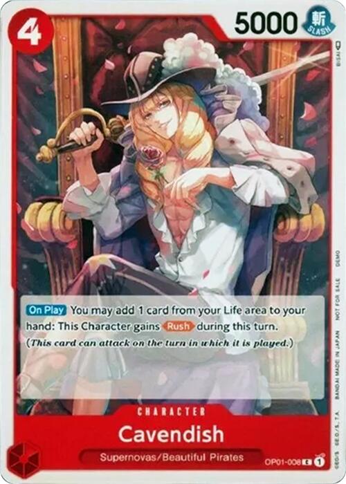 Cavendish [One Piece Demo Deck Cards] | Silver Goblin