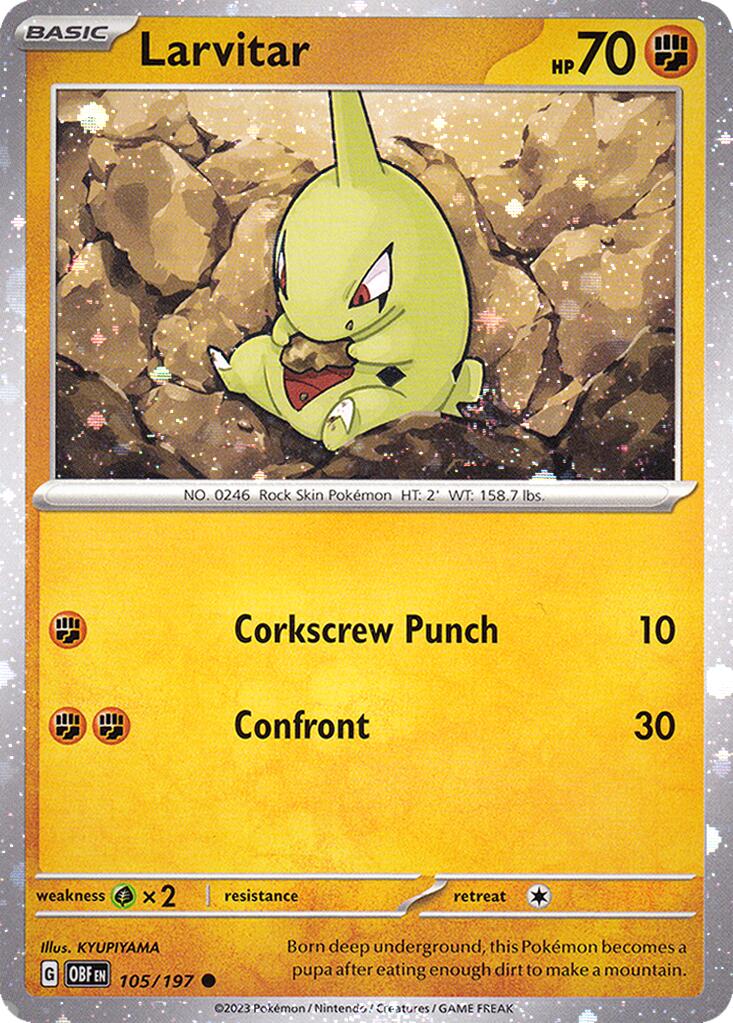 Larvitar (105/197) (Cosmos Holo) [Miscellaneous Cards] | Silver Goblin