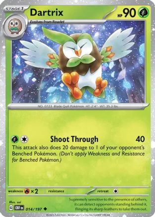Dartrix - 014/197 (Cosmos Holo) (14) Holofoil - Miscellaneous Cards & Products