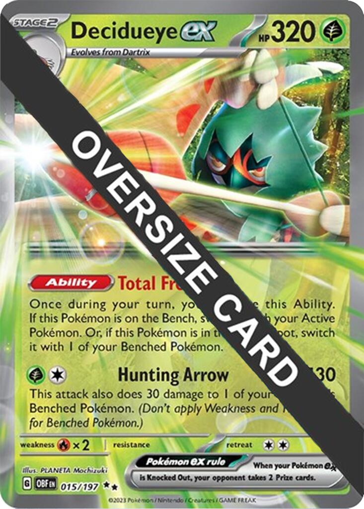 Decidueye ex (015/197) (Jumbo Card) [Miscellaneous Cards] | Silver Goblin