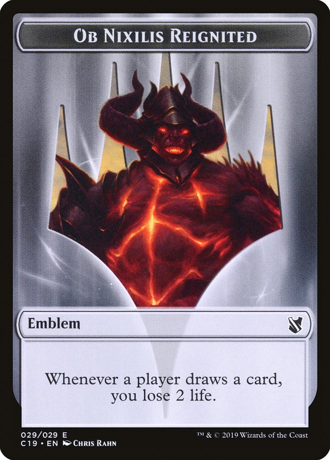 Ob Nixilis Reignited Emblem [Commander 2019 Tokens] | Silver Goblin