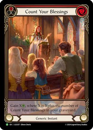 Count Your Blessings (Red) (LGS357) Rainbow Foil - FaB Promos