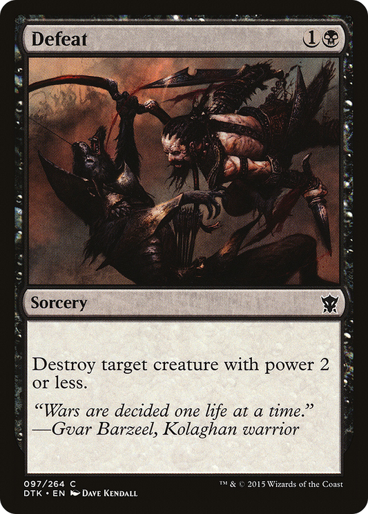 Defeat [Dragons of Tarkir] Foil