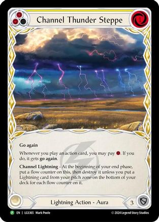 Channel Thunder Steppe (LGS365) Cold Foil - Flesh and Blood: Promo Cards