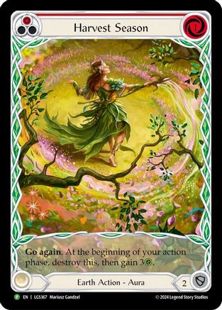 Harvest Season (Red) - LGS367 (LGS367) - Rosetta Rainbow Foil | Silver Goblin